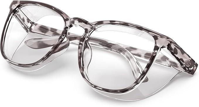 Stylish Safety Glasses, Clear Anti-Fog Anti-Scratch Protective Glasses For Men And Women