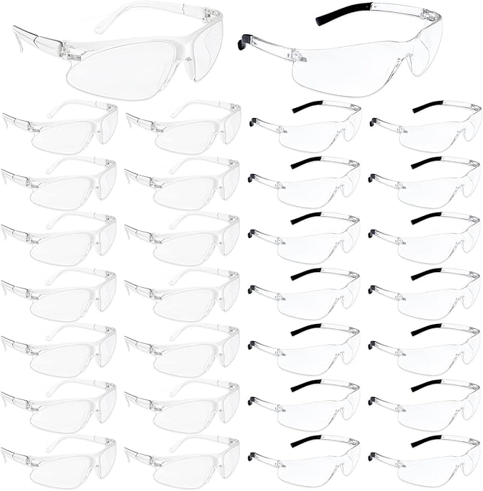 JDHXBMW Safety Glasses for Men Women ANSI Z87 UV Protective Eyewear Bulk Lab Goggles