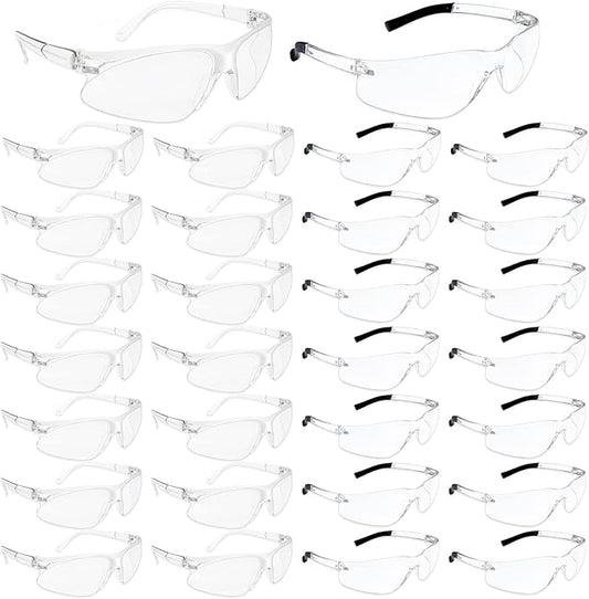 JDHXBMW Safety Glasses for Men Women ANSI Z87 UV Protective Eyewear Bulk Lab Goggles