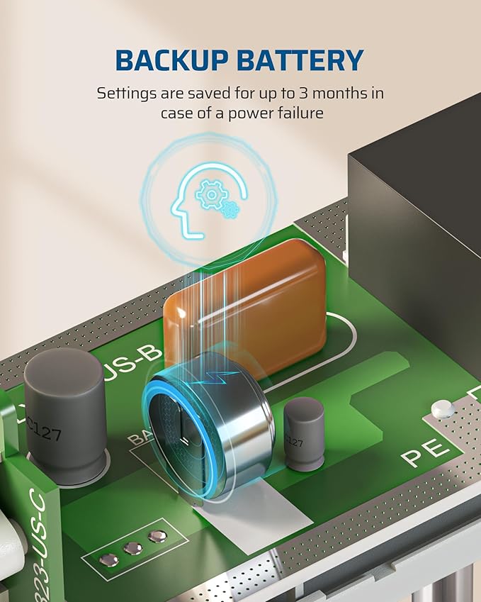 DEWENWILS 24 Hour Programmable Digital Timer Outlet with 1 Grounded Outlet, Timers for Electrical Outlets, Light Timer for Indoor Lamp Fan Aquarium, 125V/15A/1000W, 3 Prong, 1/2 HP, Black