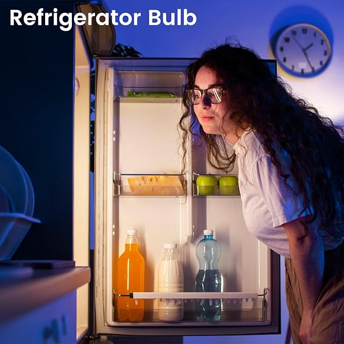 Warm Light Bulbs, Full Spectrum Light Bulb 2700K LED Lightbulbs G45 Soft White Grow Small E26 Refrigerator 5W Eq 40W Appliance for Home, Plant, Freezer, Lamp (1 Warm White Bulb)