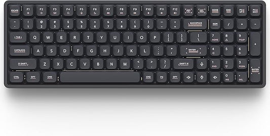 IQUNIX Magi96 Low Profile Wireless Mechanical Keyboard – Full 100-Key Layout, Hot-Swappable, RGB Backlit, Full Aluminum, VIA Customizable, Mac/Windows/Linux, Tri-Mode