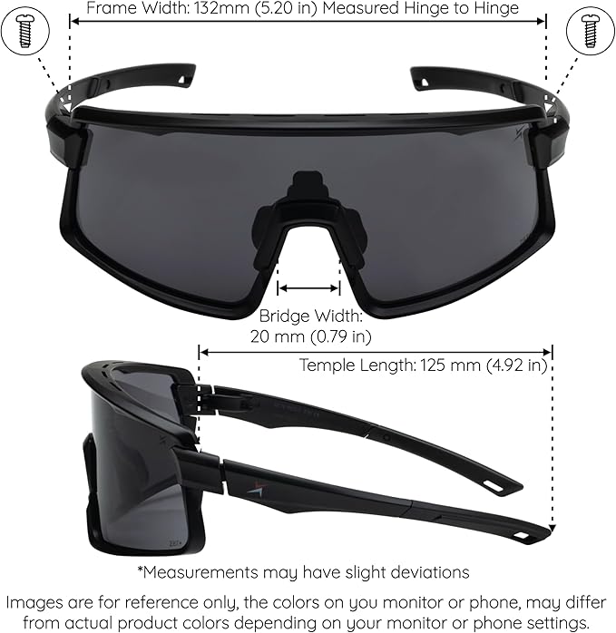 X Power ANSI Z87+ Safety Shield Sunglasses Impact Resistant Polycarbonate Lens & Frame (Made In Taiwan)