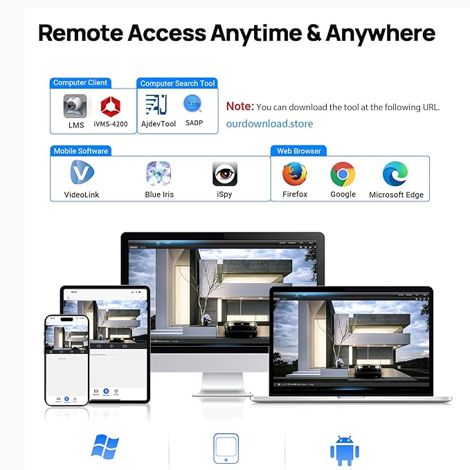 VIKYLIN 4K 8MP PoE IP Camera Outdoor, 4K PoE Turret Camera with Human Vehicle Detection,2.8mm Lens, 98ft EXIR2.0 Night Vision,Built-in Mic, WDR,IP67 Weatherproof, Plug & Play,Blue Iris, NDAA Compliant