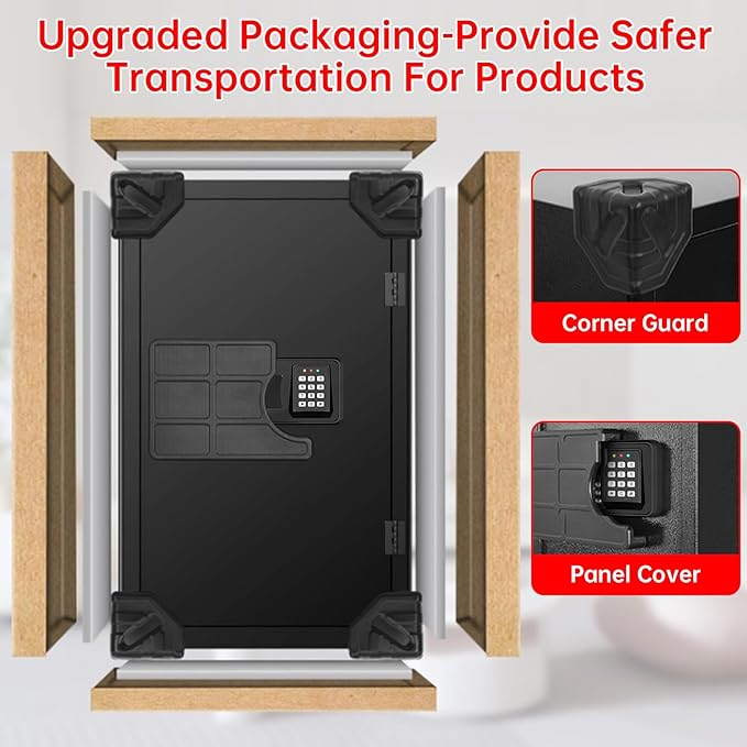 6.1 Cu ft Extra Large Home Safes Fireproof Waterproof, Anti-Theft Money Safes, Fire Safe Box With Digital Keypad & Lock Box and Led Light, Fireproof Box for Home Money Documents Valuables