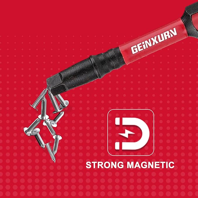 Impact Square Screwdriver Bits Set,45 Pcs 2" Magnetic (SQ1/SQ2/SQ3) S2 Steel Multi Driver Bits with Storage Colorful Box