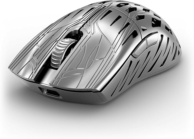 PWNAGE Trinity Wireless Gaming Mouse 8kHz - 39 Grams Ultralight Esports Pro Gamer Flawless Professional Custom Xero PAW3950 Optical Sensor 36,000 DPI - 8000Hz -100% PTFE Skates Symm 2 -Platinum