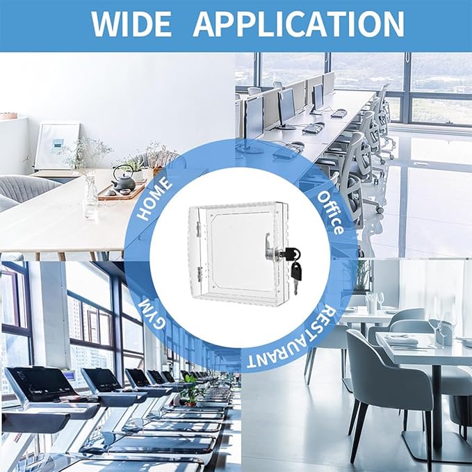 Thermostat Lock Box Cover with Key – Secure Lock Box Guard for New 2025 Ecobee Smart Thermostat Essential, Ecobee Smart Thermostat Premium and Enhanced