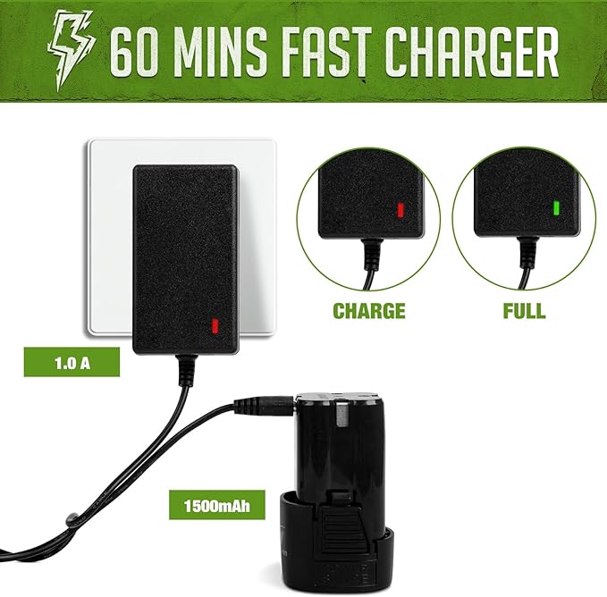 16.8V Cordless Drill, DEGLASERS Electric Power Drill with Battery and Charger, 3/8”Keyless Chuck, 2 Variable Speed, 20+1 Torque Setting for Man/Women Home Use