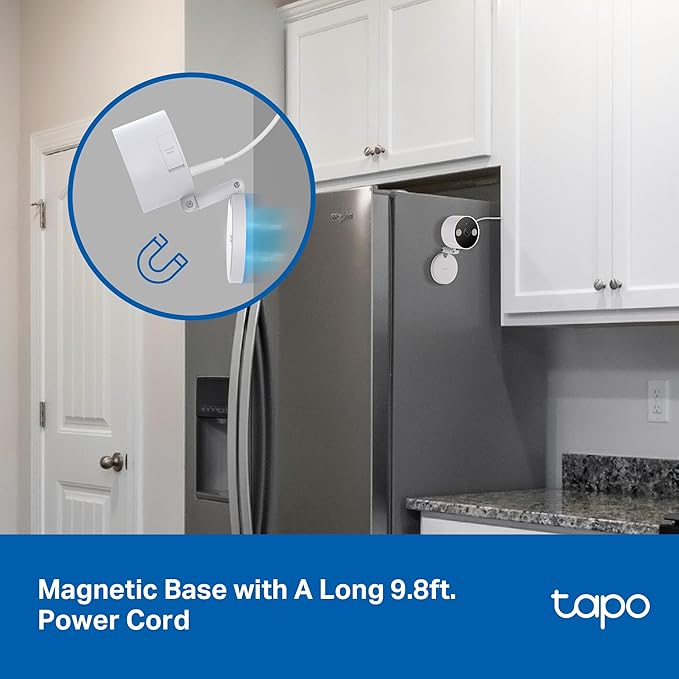 Tapo by TP-Link 2K QHD Security Camera Indoor/Outdoor, 2024 PCMag Editor's Choice, Color Night Vision, Free Person/Pet/Vehicle Detection, Baby Monitor, Local/Cloud Storage, IP66, Dual-Spotlight(C120)