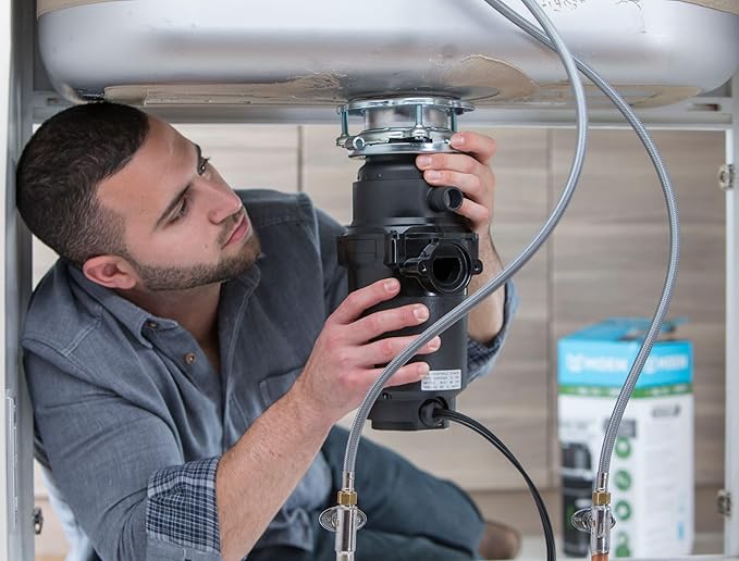 Moen Prep Series PRO Continuous Feed Compact Garbage Disposal for Kitchen Sink with Power Cord, GXP50C