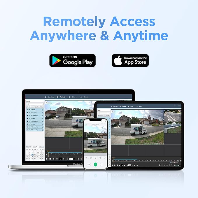 4K Security Camera Systems, 4X 8-Megapixel Wired IP Dome PoE Cameras Outdoor with Person Vehicle Detection, Built-in Mic, Remote Access, 4K 8CH NVR 2TB HDD for 24-7 Recording, PD93A30408-8M