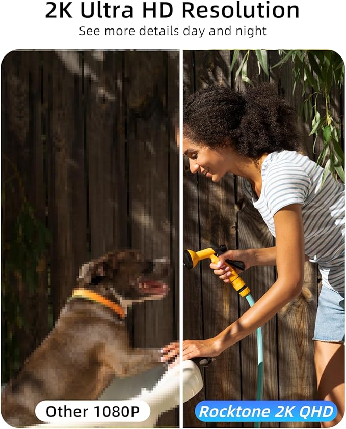 5G/2.4G WiFi Security Cameras Wireless Outdoor, 2K 5G Security Camera with AI Motion Detection, Color Night Vision, Siren, IP65, 2-Way-Audio, Support Alexa&Google Assistant, Cloud/SD (2)