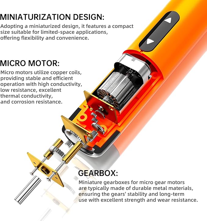 Electric Screwdriver Set, Precision Screwdriver Set, Magnetic Drill Bit, Magnetic Storage, Mini Precision Electric Screwdriver Repair Kit for PC RC Electronics