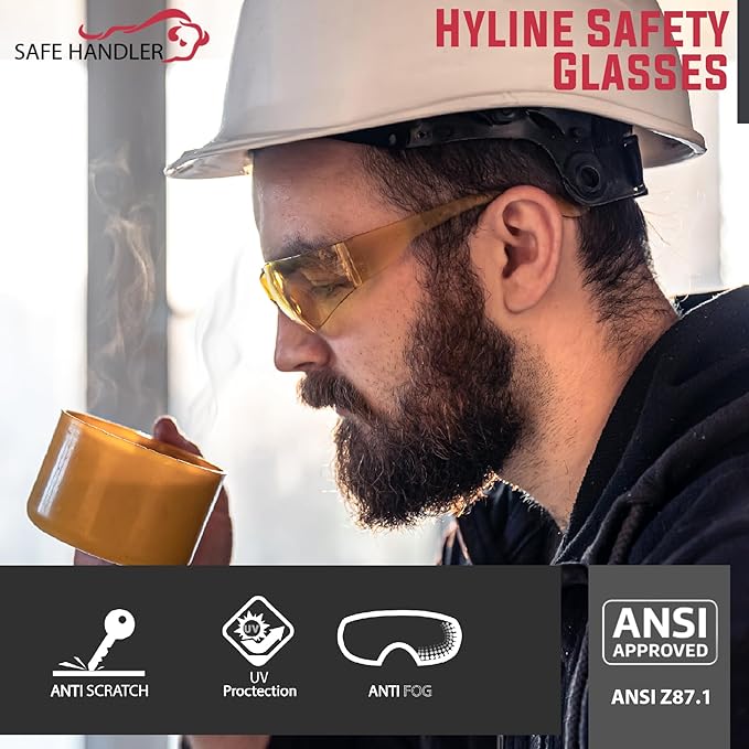 Hyline Anti-Fog Color Safety Glasses Variety, Impact Resistant, Polycarbonate, Anti-Scratch