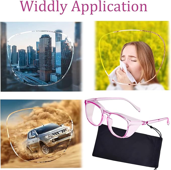 Safety Glasses for Men Women, Anti Fog Safety Goggles Comfortable Blue Light Blocking UV Protective Adult Nurse