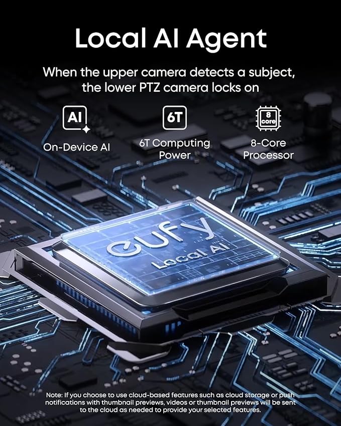 eufy PoE NVR Security System E41,24/7 Recording,16CH, 2TB HDD, 8 4K Turret Cams, Wired Outdoor Cam, 4K UHD, 122° FOV, Color Night Vision, AI Detection, Red and Blue Strobe