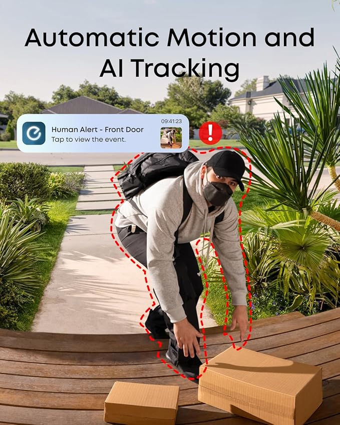 eufy FamiLock S3 Smart Lock With Palm Vein Recognition - Keyless Entry Door Lock for Front Door, 3-in-1 Wi-Fi Keypad Deadbolt+ 2K HDR Camera+ Doorbell, ANSI/BHMA Grade 1, Motion Sensor, No Monthly Fee