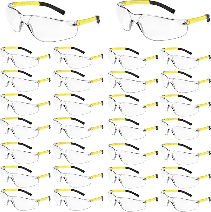 Safety Glasses for Men Women ANSI Z87.1 Safety Glasses Bulk Protective Eyewear Scratch-Resistant