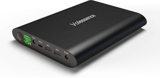 50000mAh Power Bank for Laptop, High Capacity Portable Charger with Fast Charging DC Output 5/8.4/9/12/16/20V External Battery Charger for Dell,HP,MacBook Pro,Samsung, iPhone, and More