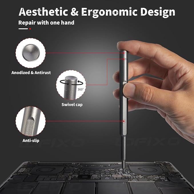 Precision Screwdriver Set,Eyeglass Repair kit,Magnetic Screwdrivers Torx,Pentalobe,Triwing Flathead,Phillips All in One Tools Set for iPhone,Switch,Camera,Phone Screen,Watch,Mac,ps4