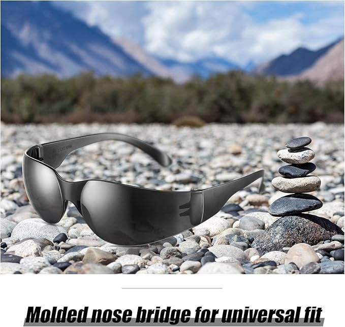 Chumia 48 Pairs Safety Glasses Protective Eyewear Goggles Scratch Impact Resistant Eye Protection for Men Women Work