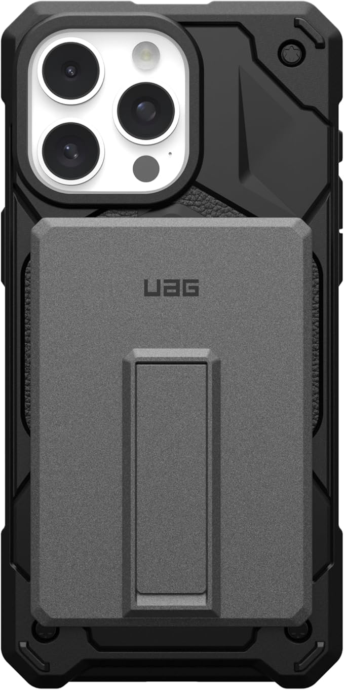 URBAN ARMOR GEAR UAG 5000mAh Power Bank SRGE 20W USB-C Slim Magnetic Wireless Portable Charger Fast Charging Battery Pack w/Kickstand Compatible with iPhone 16, Samsung Galaxy S25, Black/Grey