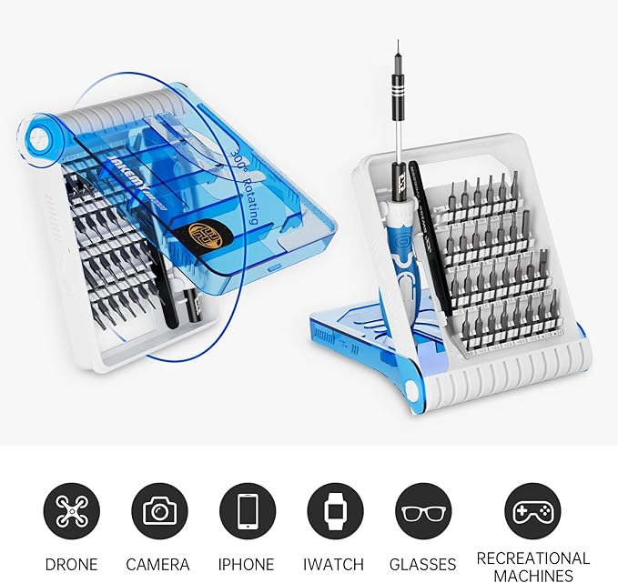 Precision Screwdriver Set, JAKEMY 33 in 1 Professional Electronics Repair Tool Kit with 30 Bits Magnetic Driver Kit Small Laptop Screwdriver Kit for Macbook, PC, iPhone, Xbox, Console, Watch, Toys