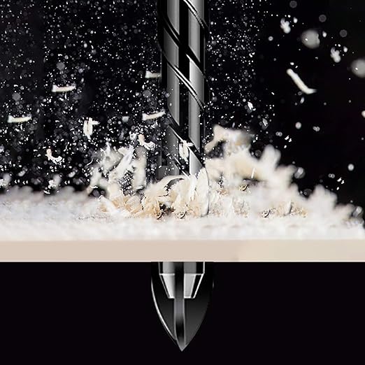 5 Pcs Masonry Concrete Drill Bit Set for Tile Brick Glass Plastic Wood, Tungsten Carbide Tip, Hex Shank, Work with Ceramic Porcelain Tile Wall Mirror Paver 3/16" 1/4" 5/16" 3/8" 1/2" Drill Bit Set