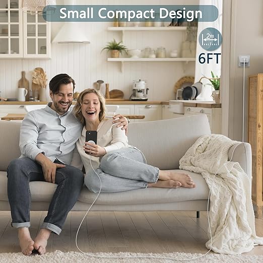 Magnetic Wireless Charger for iPhone 16, 2 Pack 15W 6FT Fast Apple Mag-Safe Charger, with USB C Apple Fast Charging Block Adapter for iPhone 16/16 Pro/Pro Max/15/14/13/12 Series, AirPods 3/2/Pro/Pro 2