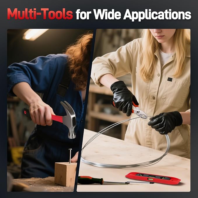 COMOWARE 171-Piece Home Tool Kit with Drill, 20V Cordless Power Drill Combo Set, Complete Household Repair Tools for Men & Women in Garden, Office, DIY Projects