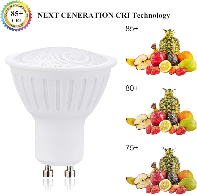 Small frog Gu10 Led bulb Dimmable ｜Daylight Led Light Bulbs, 5W=50W Halogen Light Bulbs, 120° Beam Angle Flood light bulb for Indoor Outdoor Lighting, Pack of 6