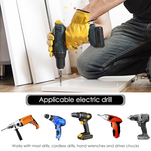 20Pcs 6mm Diamond Drill Bits Set Versatile Ceramic Tile Drill Bits with Quick Change Hex Shank Dry Diamond Core Drilling Tool for Concrete Marble Glass Tile