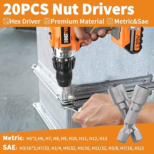 ENERTWIST 228 Pcs Screwdriver Bit Set, CR-V 1/4" Hex Shank Includes Rare Security Bits, Nut Drivers, and Magnetic Bit Holder, Ultimate Driver Set with Sturdy Tool Box