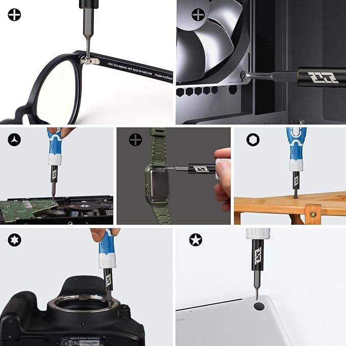 Precision Screwdriver Set, JAKEMY 33 in 1 Professional Electronics Repair Tool Kit with 30 Bits Magnetic Driver Kit Small Laptop Screwdriver Kit for Macbook, PC, iPhone, Xbox, Console, Watch, Toys