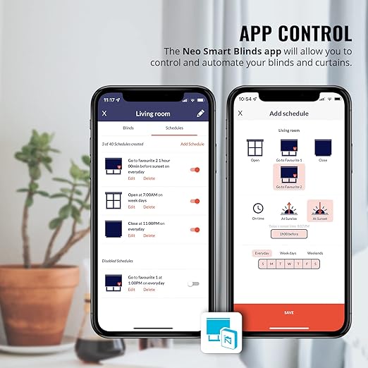 Go Smart Bridge Home Automation Hub for Motorized Blinds Compatible with Alexa, Google Home, IFTTT, Control4, Siri; Remote, App & Voice Control