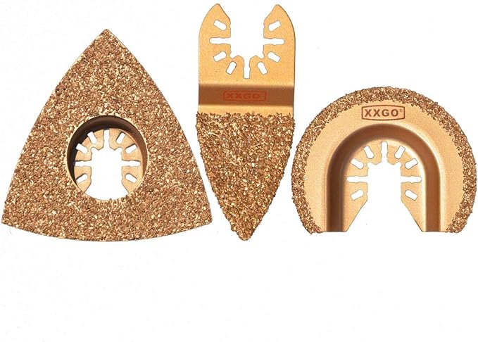 XXGO 120 Pcs Oscillating Multitool Blades Accessories Kits Compatible with Bosch, Chicago, Craftsman, Dremel, Fein, Harbor Freight, Milwaukee, Porter Cable, Ridgid, Ryobi, Rockwell XG1201