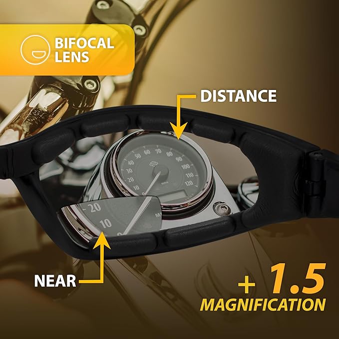 Global Vision Hercules Bifocal Anti-Fog Safety Glasses with EVA Foam, Clear Lens