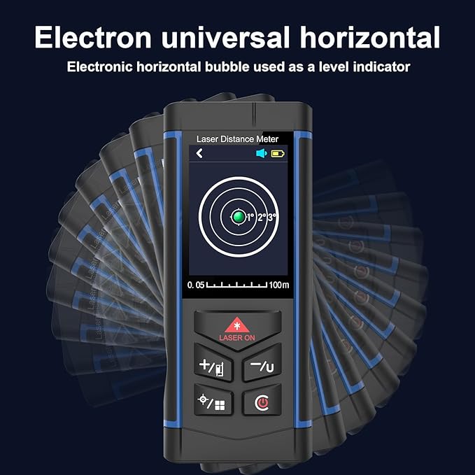330ft Laser Distance Measuring Tool with Camera, Long Range Laser Meters with Tripod for Home Renovation, Interior Design, DIY Projects, Area, Volume & Distance Measurement