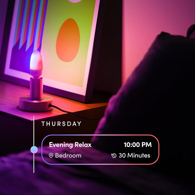LIFX Candle Color, E12 Polychrome Technology™, Wi-Fi Smart LED Multicolors Light Bulb, 27 addressable Zones per Candle, No Bridge Required, Works with Alexa, Hey Google, HomeKit and Siri
