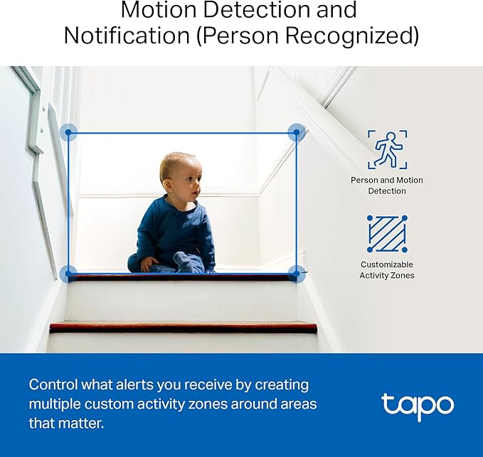 Tapo by TP-Link 1080P Indoor Security Camera for Baby Monitor, Pet Camera w/Motion Detection, 2-Way Audio Siren, Night Vision, Cloud & SD Card Storage, Works w/Alexa & Google Home, C100(4-Pack)