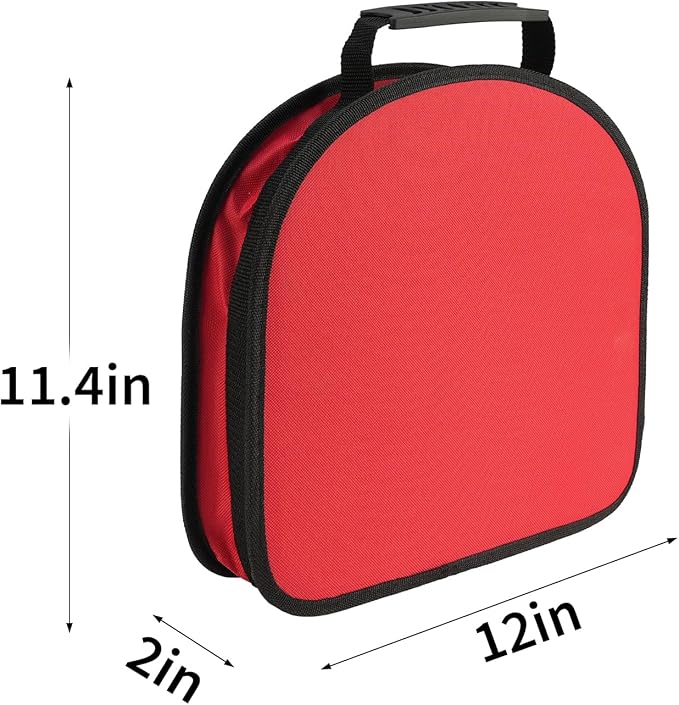 Multi-Purpose Tool Kit with Compact Round Pouch, 164-Piece, Scarlet 12 x 11.4 x 2 inches