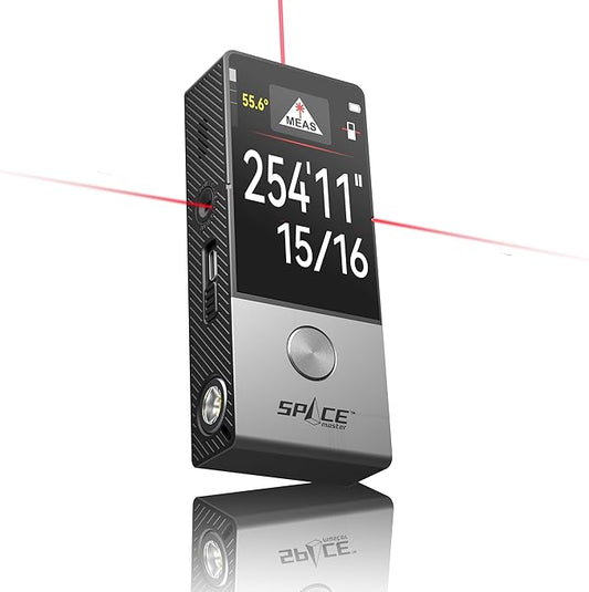 MiLESEEY 330 ft Smart Laser Tape Measure & Digital Ruler D9 PRO– IPS Touchscreen, App‑Sync, Visual Aligning Indicator, P2P, Live Angle Display Professional Measuring Tool