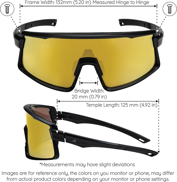 X Power ANSI Z87+ Safety Shield Sunglasses Impact Resistant Polycarbonate Lens & Frame (Made In Taiwan)