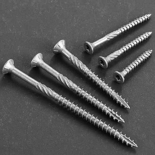 #10 * 3-1/2" 304 Stainless Steel Deck Screws, (65pcs) 1 lbs.Exterior Wood Screws, Rust Resistant Epoxy Coated, Bronze, T20 Star Bit
