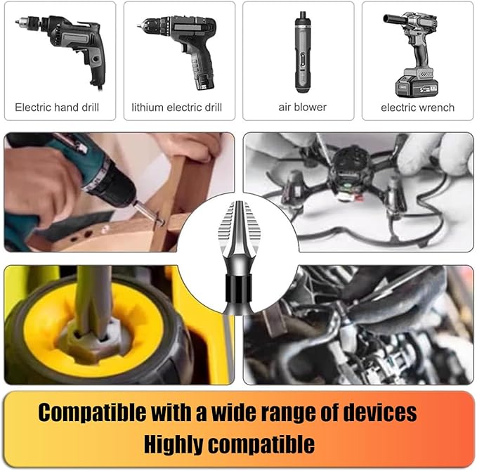 High Magnetic Screwdriver Bit Set, 9PCS 25-150mm Anti-Slip Magnetic Drill Bits, Electric Screwdriver Set for Home DIY, Car Repair, Furniture Assembly, 2025 New Upgrade (18)