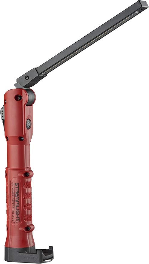 Streamlight 76800 Stinger Switchblade 800-Lumen Rechargeable Mult-Function Compact Light Bar with USB Cable, Red