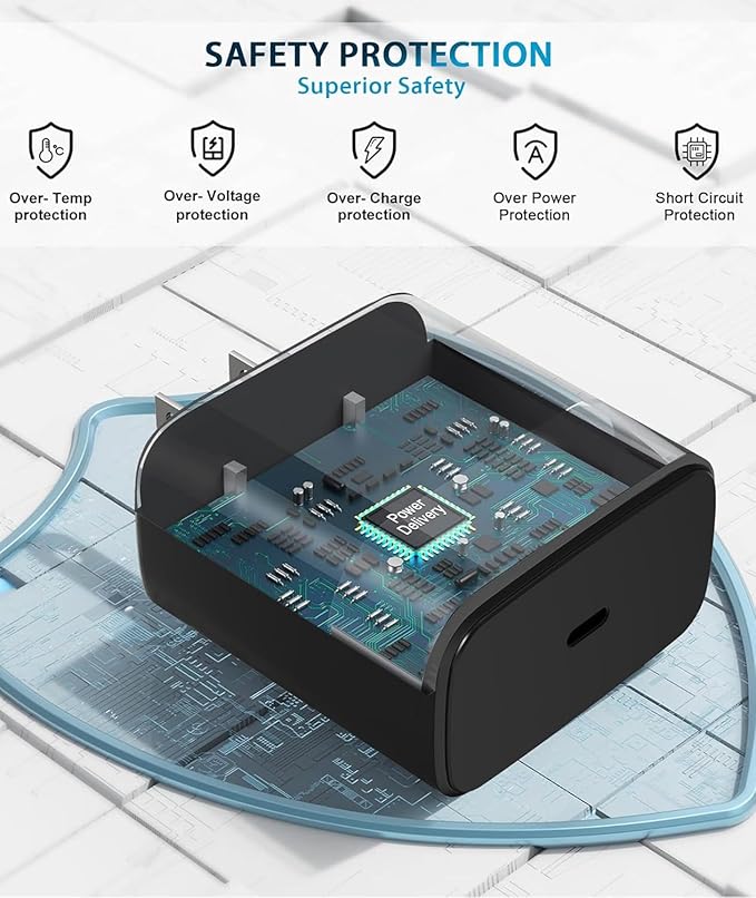 2025 New 45W Super Fast Charger Type C 3.0 2 Pack with 10FT Type C Charging Cable Cord-45W USB-C Charger Block Replacement for Samsung Galaxy S25 Ultra/S25/S25+/S24/S24+/S24Ultra/S23+/S23 Ultra