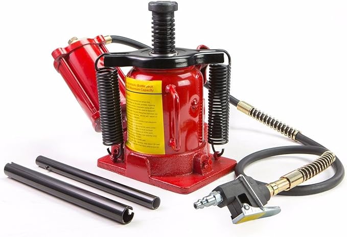 Stark USA 20-Ton Portable Hydraulic Bottle Jack Air-Operated Pneumatic Lift Low Profile Manual Air Jack, Auto Truck Travel Trailer Repair (44000 LBS)