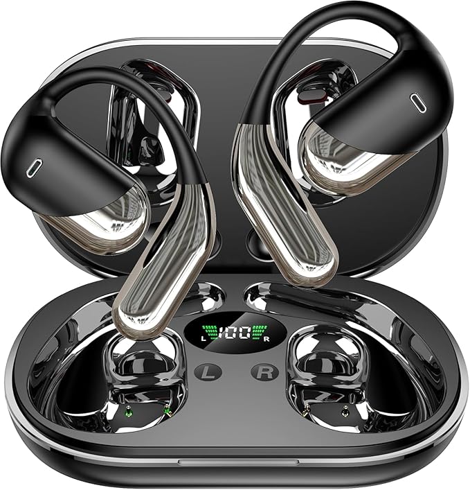 AI Translation Earbuds Real Time, 3-in-1 Translator Earbuds 144 Languages & Accents, Audifonos Traductores Inglés Español,Open Ear Wireless Headphones with Charging Case fit iOS & Android